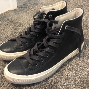 Leather high tops